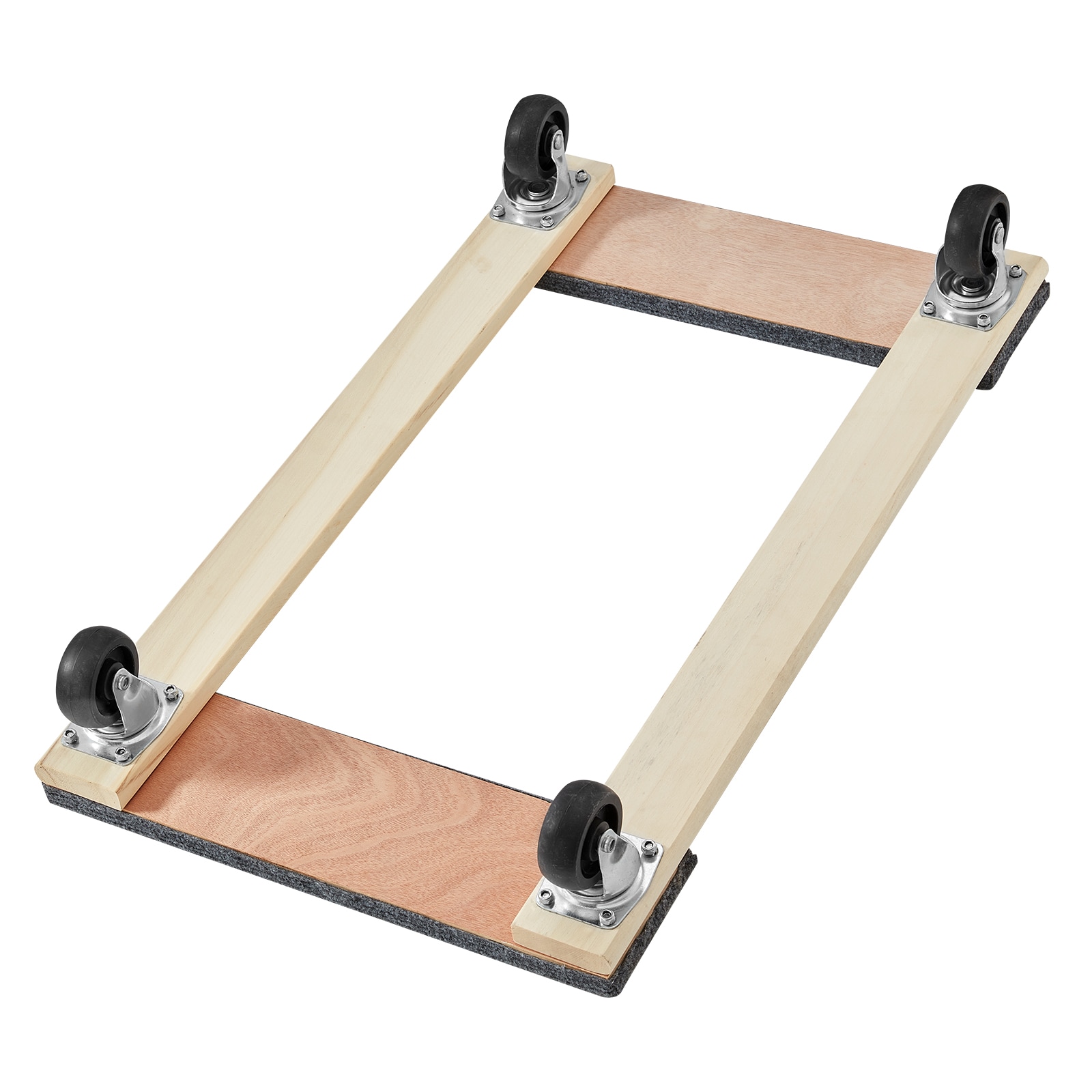 Furniture Dolly, 1000 Lbs Load Capacity, 18" X 30", 4 X 3" PP Swivel Casters, Heavy Duty Hardwood Furniture Moving Dolly, Mover's Dolly, Moving Cart With Wheels For Heavy Furniture Home Cleaning_maomaolike.com